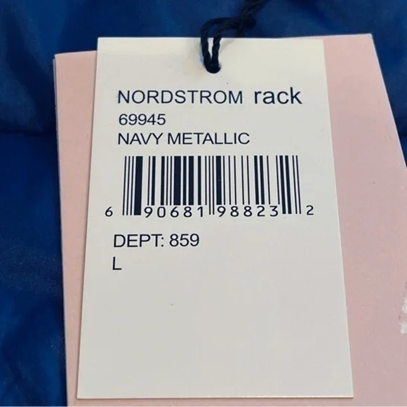 Avec Les Filles Vest Women’s Large Navy Metallic Blue Puffer Quilted Cabinco NWT - Picture 4 of 13